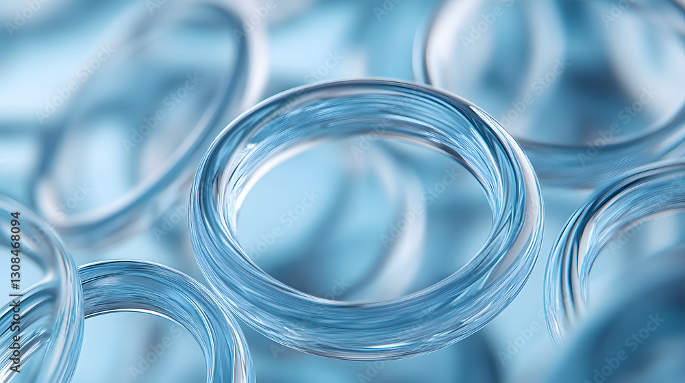 Blue flowing technology art background Blue flowing technology art background