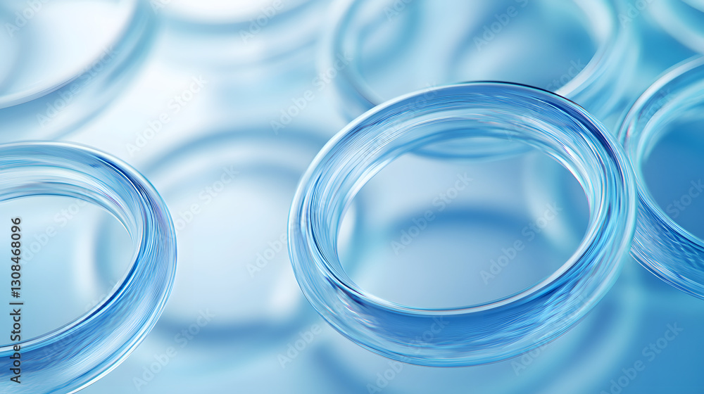 Blue flowing technology art background Blue flowing technology art background
