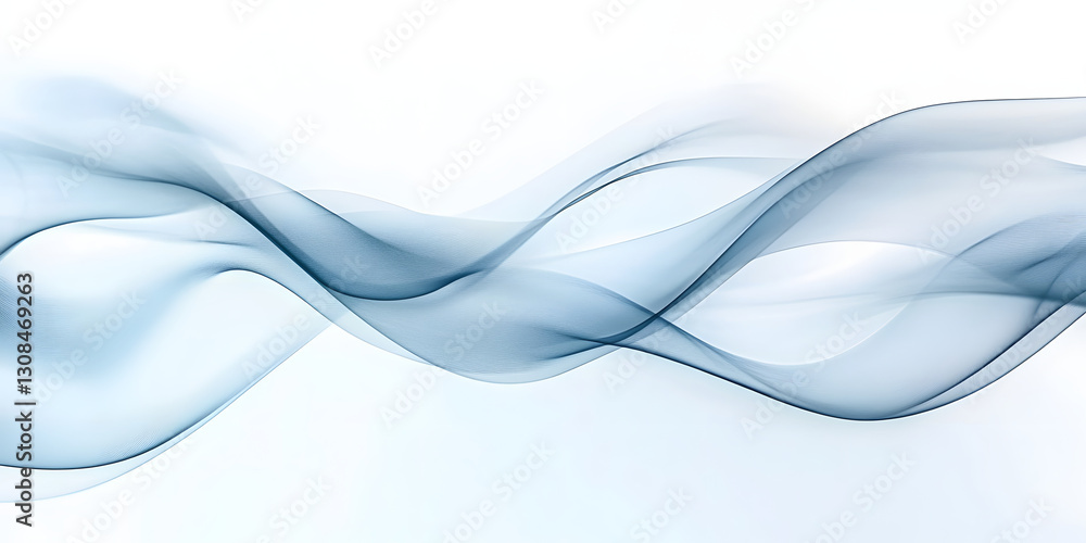 Obraz premium Blue flowing technology art background