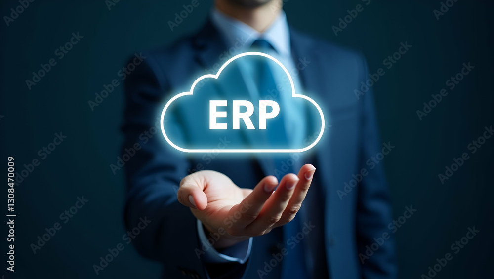 Hand Holding Holographic Deployment Icon: Visualizing ERP Software Deployment in a Cloud-Based Setup with Minimal Background and Empty Space for Stock Photo Use Hand Holding Holographic Deployment Icon: Visualizing ERP Software Deployment in a Cloud-Based Setup with Minimal Background and Empty Space for Stock Photo Use