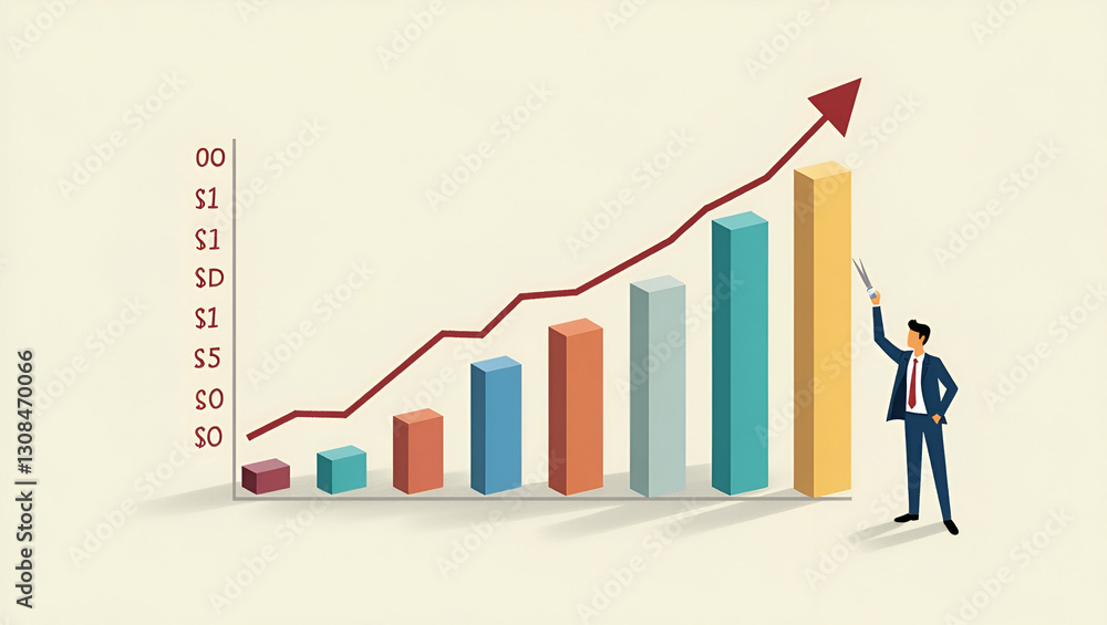 Strategize Budget Cuts: Visualize Costs with a Declining Bar Graph in Business Role Play Simulation Strategize Budget Cuts: Visualize Costs with a Declining Bar Graph in Business Role Play Simulation