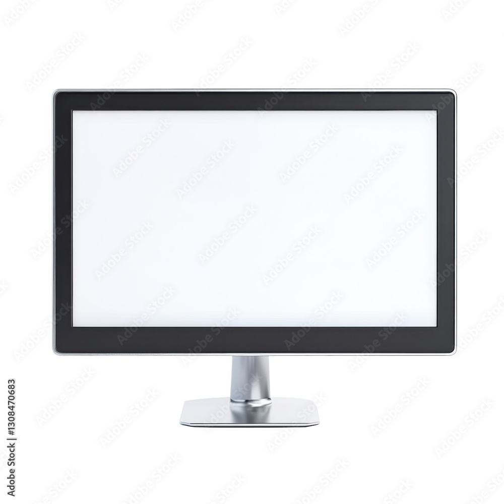 Blank Screen Monitor Mockup on transparent background. Blank Screen Monitor Mockup on transparent background.