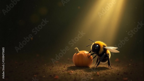 Bee and Pumpkin