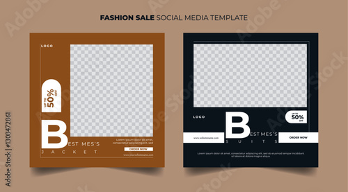 Fashion sale social media post template