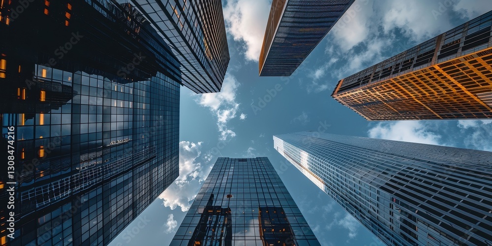 Modern Skyscrapers Reaching for the Sky