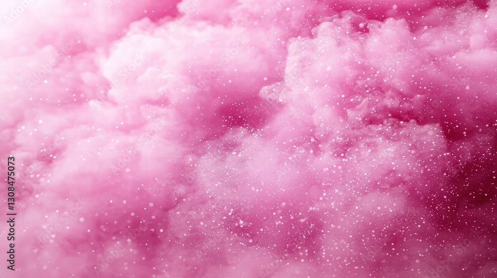 Obraz premium Soft and dreamy pink cloud against a pure white background evoking serenity and calmness