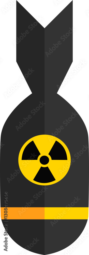 Fototapeta premium Nuclear Radioactive Warning Symbol Graphic