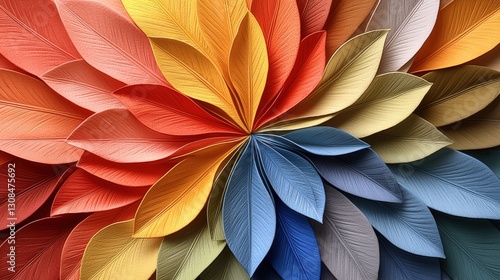 Wallpaper Mural Exquisite colorful flower crafted from paper showcasing intricate details and artistic design Torontodigital.ca