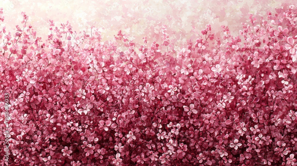 Fototapeta premium Beautiful close-up of pink flowers blooming in nature showcasing their delicate petals and colors