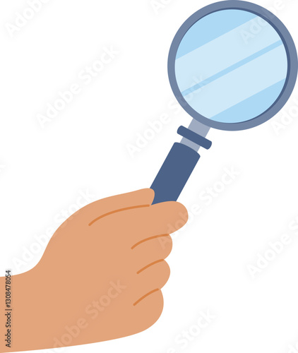 Magnifying glass illustration