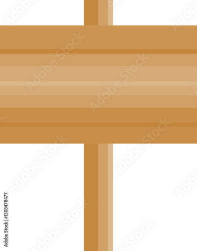 Plank wooden board illustration