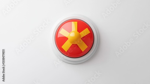 Nuclear Launch Trigger: An Iconic Symbol of Power and Panic on a Clean White Backdrop Free Download Nuclear Launch Trigger: An Iconic Symbol of Power and Panic on a Clean White Backdrop - GFXLoad