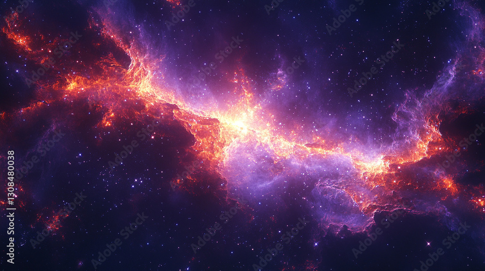 A vivid space illustration of a cosmic nebula with radiant colors and a starry galaxy background symbolizing mystery exploration and the vast universe ideal for sci-fi and astronomy concepts A vivid space illustration of a cosmic nebula with radiant colors and a starry galaxy background symbolizing mystery exploration and the vast universe ideal for sci-fi and astronomy concepts