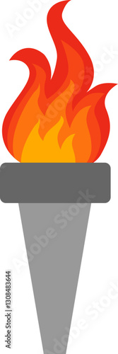 Blazing torch