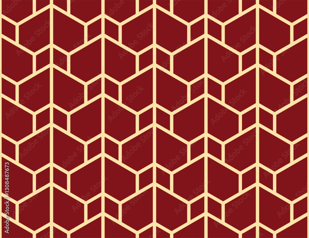 The geometric pattern with lines. Seamless vector background. Golden and red texture. Graphic modern pattern. Simple lattice graphic design The geometric pattern with lines. Seamless vector background. Golden and red texture. Graphic modern pattern. Simple lattice graphic design