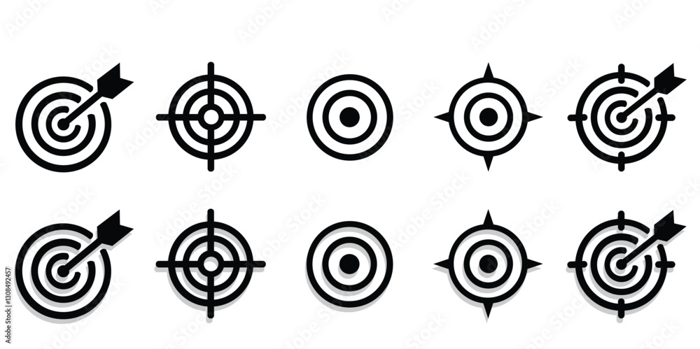 Target Icons Set Target Icons Set