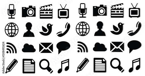 Media & Communication Icons