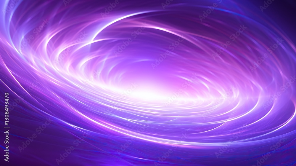 Obraz premium Elegant Purple Abstract Background with Curved Lines and Light Effects. Dynamic Image for Presentation and Graphic Design Use