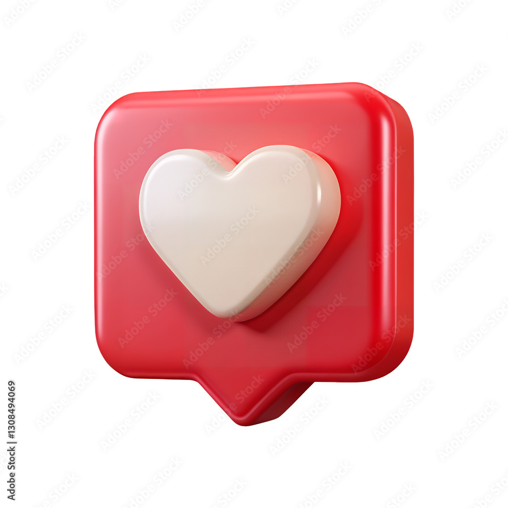 3D Like Button Icon with Popping Heart Effect – High-Quality Social Media Engagement Symbol.AI Generated 3D Like Button Icon with Popping Heart Effect – High-Quality Social Media Engagement Symbol.AI Generated