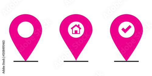 pin map icon. pin location icon vector