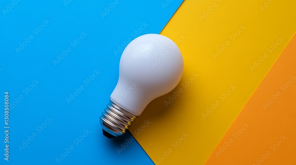Lightbulb on colorful background Lightbulb on colorful background