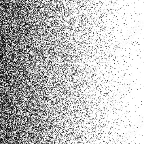 Noise gradient vector texture. Dotwork gradient pattern background. Black noise stipple dots. Sand grain effect. Abstract noise dotwork pattern. Gradient circles. Stochastic dotted grunge banner