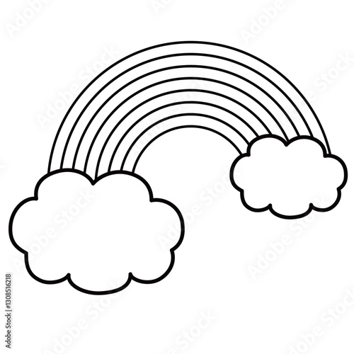 雲にかかる虹
