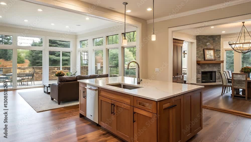 modern kitchen in modern house modern kitchen in modern house