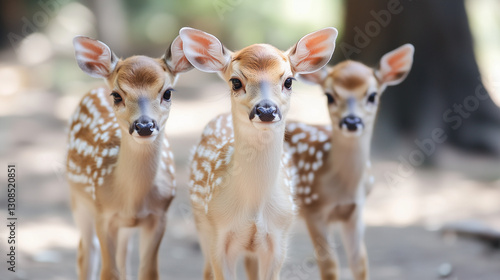 Deer Trio: Three adorable f...