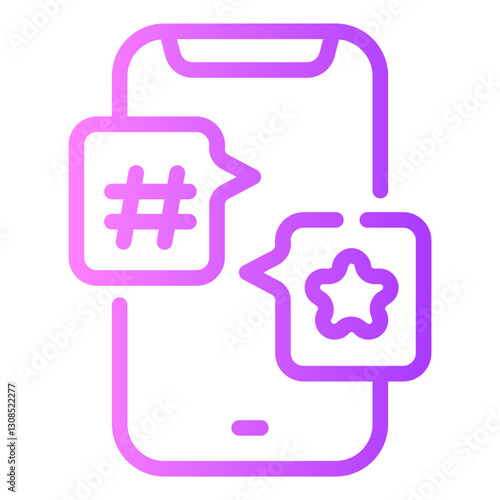 Wallpaper Mural social media Line Gradient Icon Torontodigital.ca