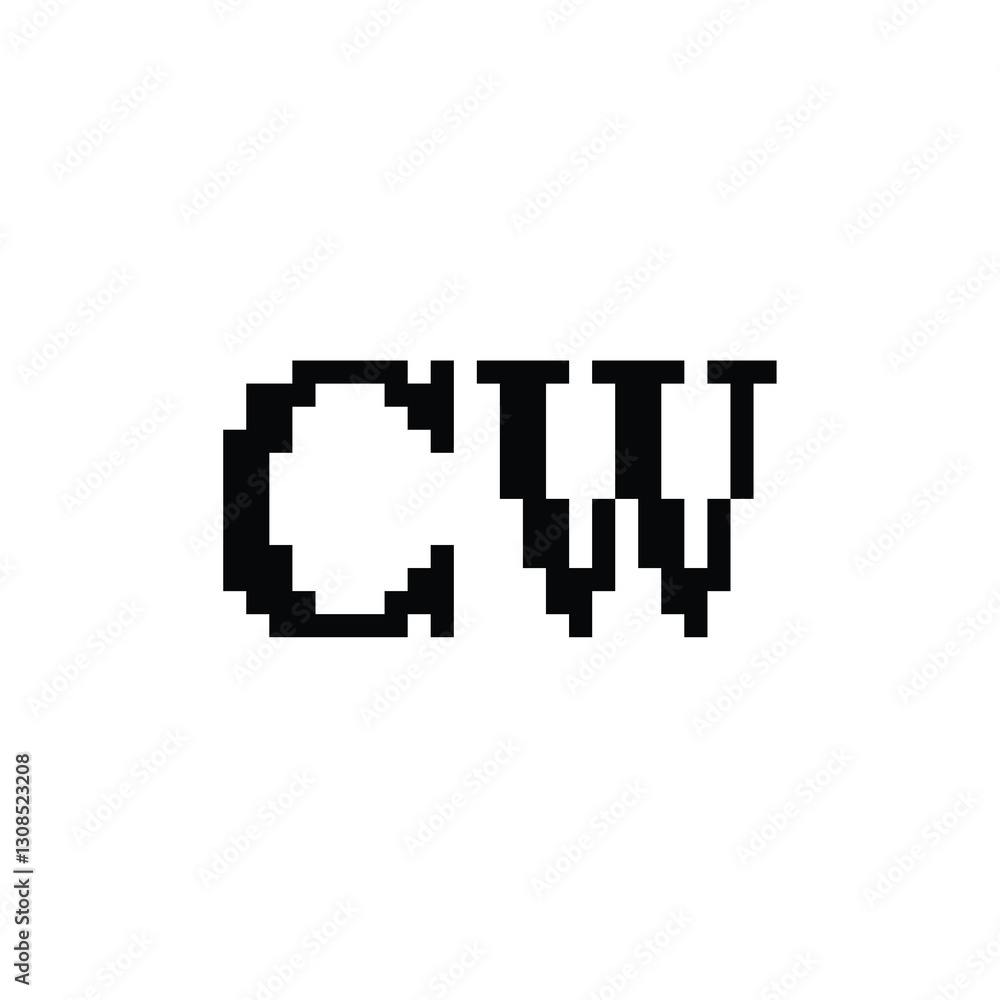 CW monogram logo design letter text name symbol monochrome logotype alphabet character simple logo CW monogram logo design letter text name symbol monochrome logotype alphabet character simple logo