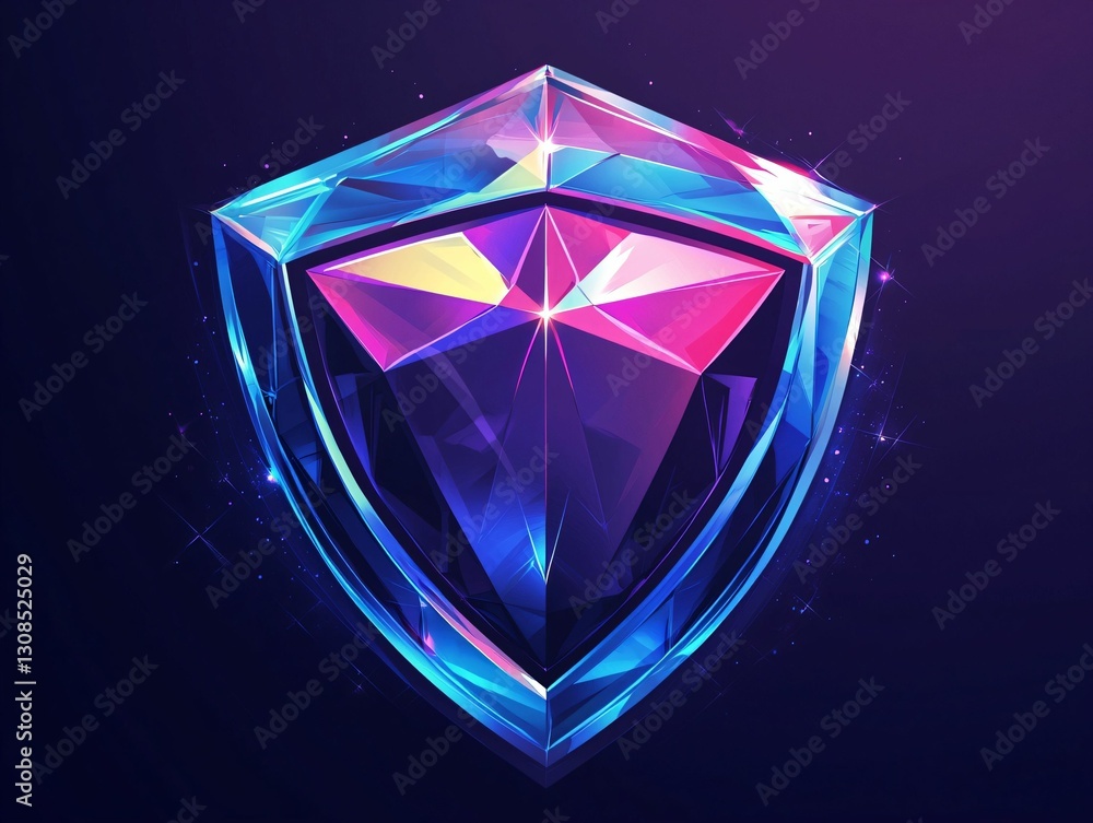 Neon Gem Shield Neon Gem Shield