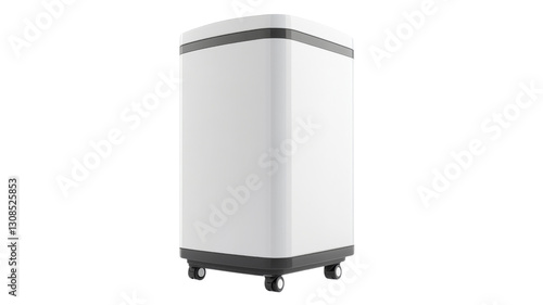 Portable air conditioner with transparent background, providing cooling comfort photo