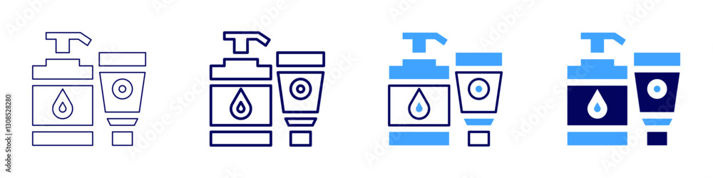 Cleansing balm icon in 4 different styles. Thin Line, Line, Bold Line, Duotone. Duotone style. Editable stroke Cleansing balm icon in 4 different styles. Thin Line, Line, Bold Line, Duotone. Duotone style. Editable stroke