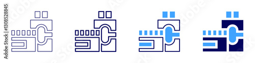 Facial cleanser icon in 4 different styles. Thin Line, Line, Bold Line, Duotone. Duotone style. Editable stroke
