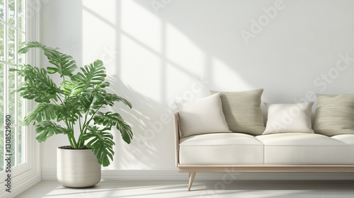 Serene Living Room with Nat...