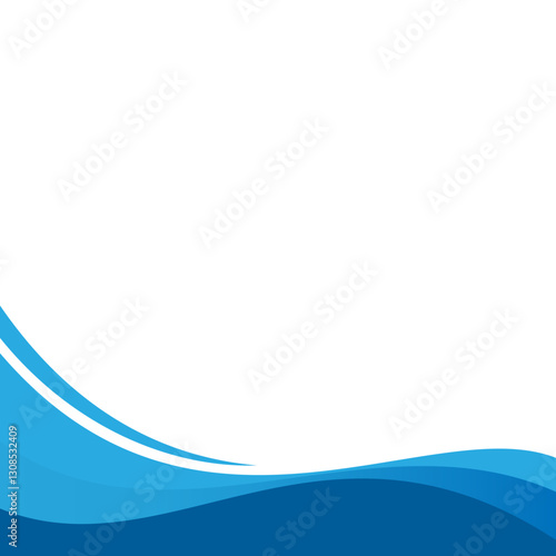 Elegant Wave Footer