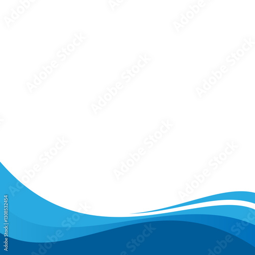 Elegant Wave Footer
