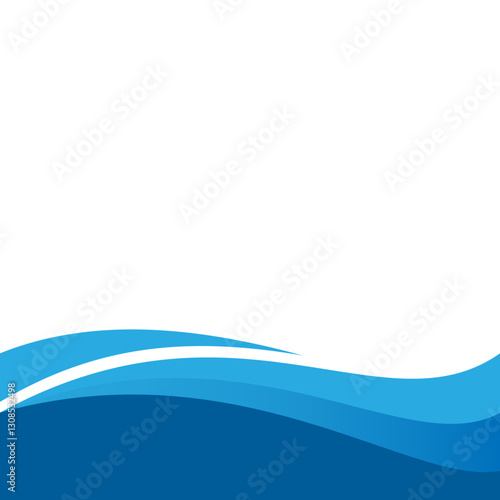 Elegant Wave Footer