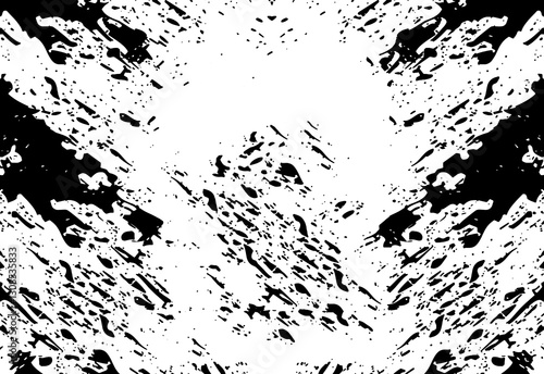 Wallpaper Mural Black and white paints texture background brushes Torontodigital.ca