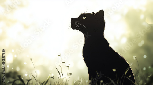 Majestic Feline Silhouette ...