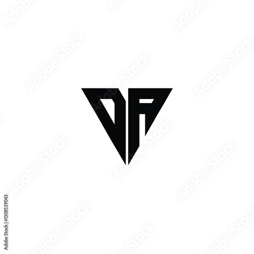 Free Download DA monogram logo design letter text name symbol monochrome logotype alphabet character simple logo - GFXLoad