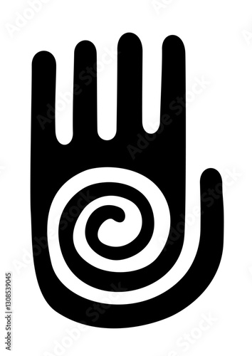 This is an illustration of a magic hand