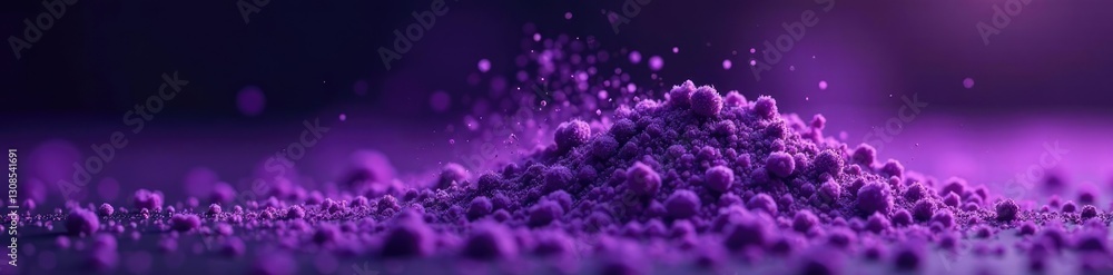 Grains of purple dust hover in air, suspended texture, gritty silence, sonic unease, dark mysterious Grains of purple dust hover in air, suspended texture, gritty silence, sonic unease, dark mysterious