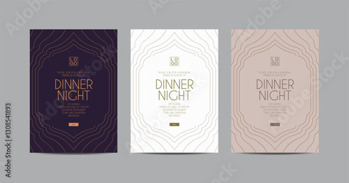 Minimalist Dinner Night Invitation Template