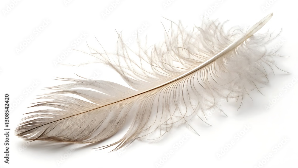 Obraz premium feather isolated on white background