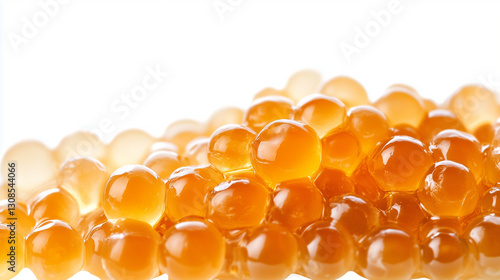 Glistening Pearls: A close-...