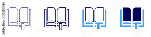 Imagery description​ icon in 4 different styles. Thin Line, Line, Bold Line, Duotone. Duotone style. Editable stroke