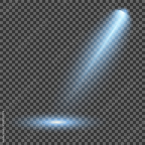 Light blue Star, Soft Sunny Sparkle. Glowing abstract isolated light effects lens. Spotlight and Star with Bokeh and Dust Effect. Glowing Abstract. Lens flash, explosion, spark.