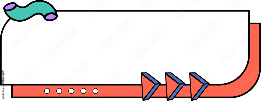 Colorful Memphis Blank Text Box Colorful Memphis Blank Text Box